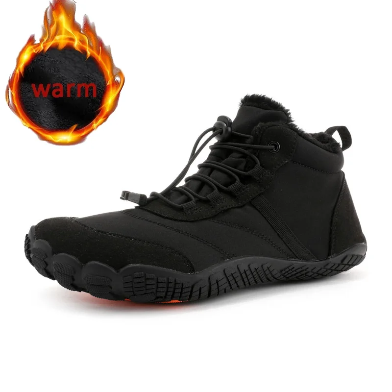 Brand New Winter Boots for Men Women Snow Barefoot Shoes Outdoor Non-slip Warm Fur Casual Sneakers Ankle Boots Hiking Shoes Man