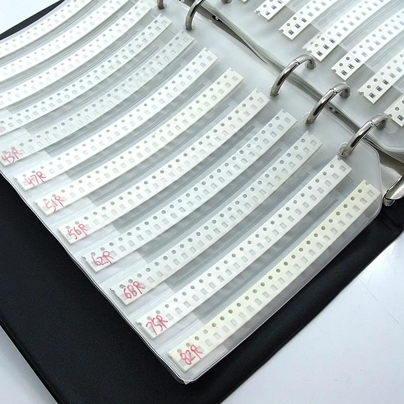 RK5-0805: 0805 SMD-Widerstand, sortiertes Buch-Kit, 5 % 25 x 170 Werte (4250 Stück), 0R – 10M 1R 10R 100R 110R 120R 1K 2K 10K 20K 100K 1M 2M