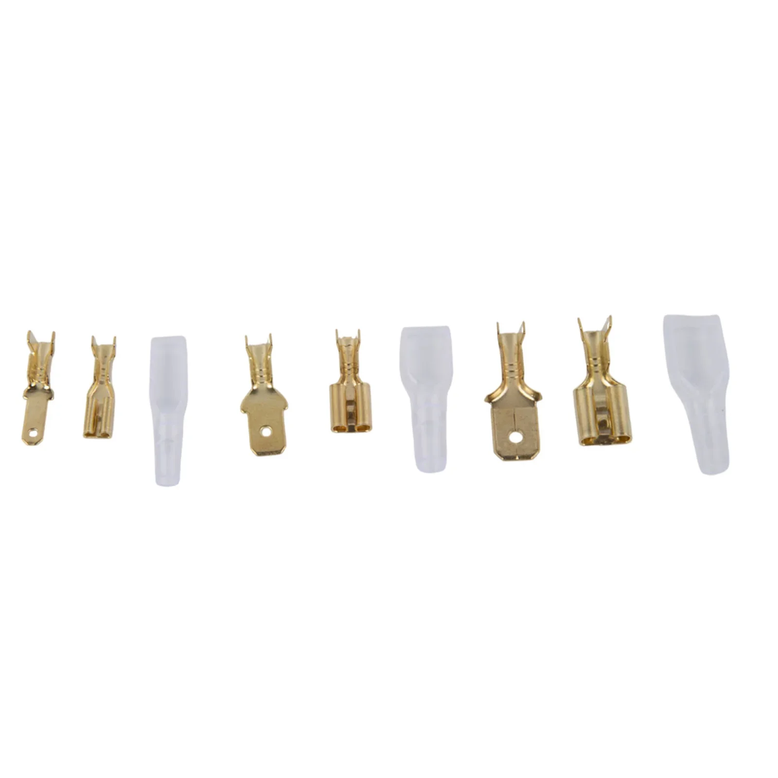 

6.3mm Electrical Crimp Kit Connectors Long-lasting Performance 6.3mm Wire Connectors Comprehensive Connector Kit