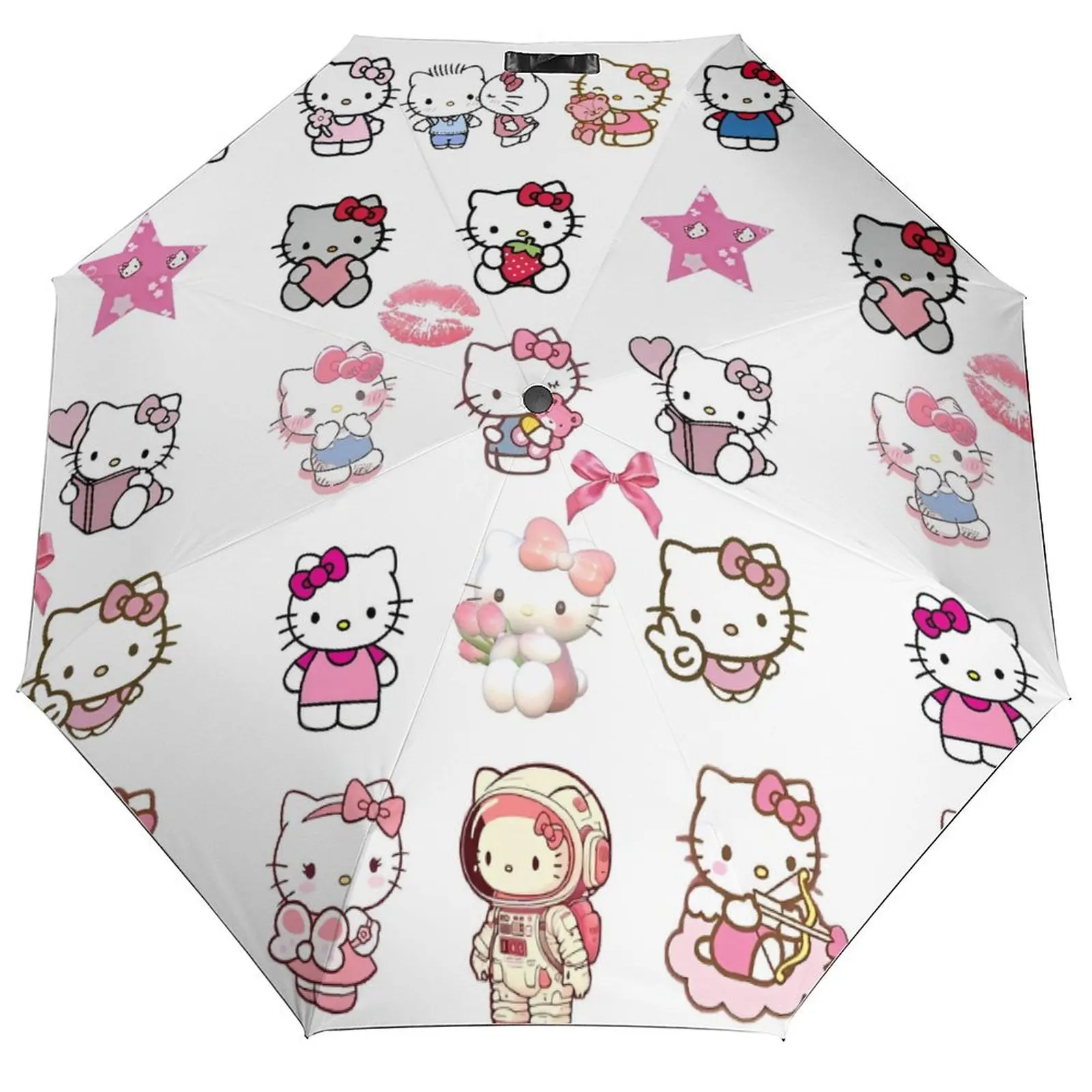 

Японский зонт «Hello Kitty» с милым мультяшным котом, защитный зонт от солнца, портативный модный автомобильный пляжный зонт с графическим рисунком