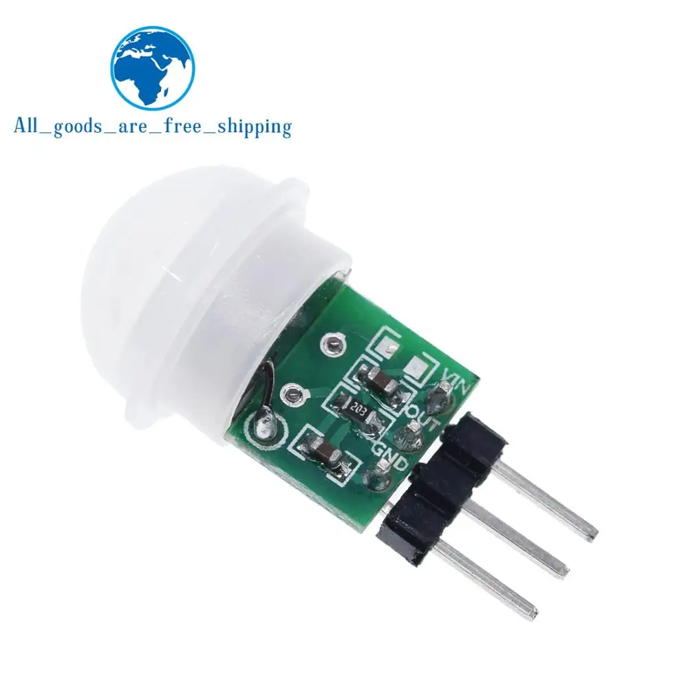 TZT Mini IR Pyroelectric Infrared PIR Motion Human Sensor Automatic Detector Module AM312 Sensor DC 2.7 to 12V