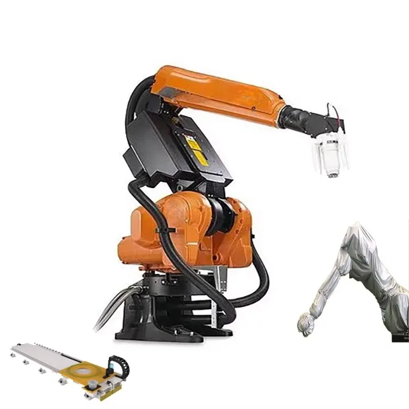 High Accuracy Switzerland  Spraying Painting Robot With Clothing Cover and Guide Rail for Car Spraying Manufacture Factory