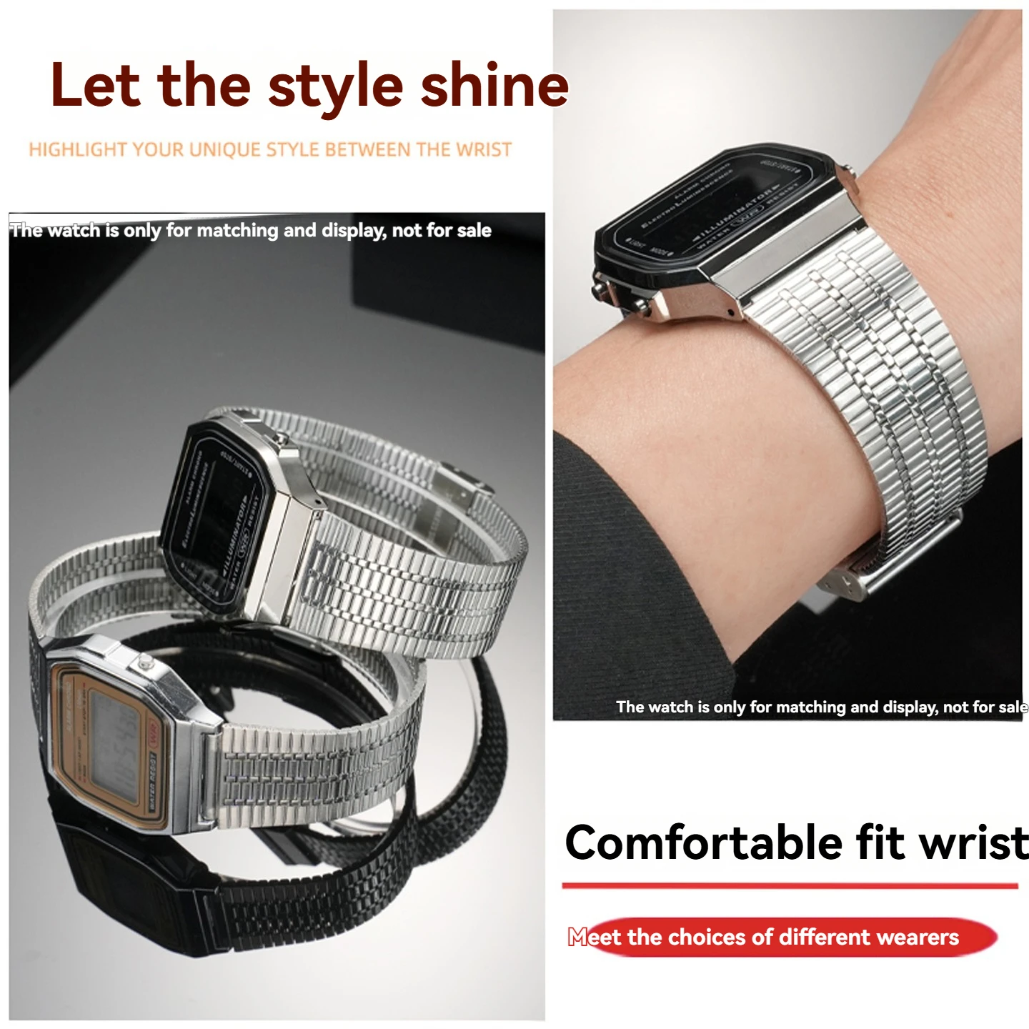 18mm stalowy pasek do zegarka Casio AE1200 AE-1200 a168w/A158W MRW200/AEQ-110 A158 / A159 / A168 /A169 metalowa bransoleta