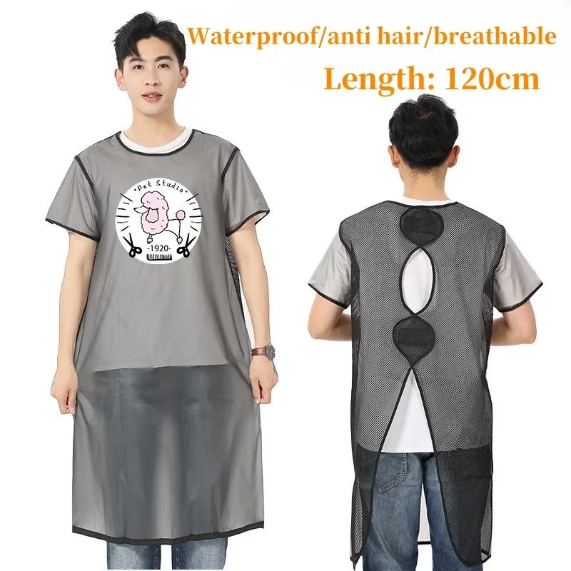 Pet  Beauty Nursing Work Clothes Waterproof Anti Mao Breathable Short Long Sleeved Kitchen Oil Proof Wai Cloth Barber Shop Apron