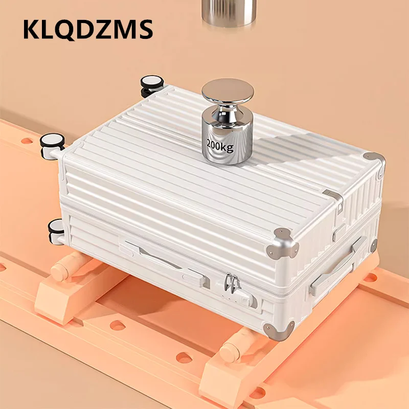 

KLQDZMS Ручной чемодан с зарядкой через USB, многофункциональный утолщенный посадочный бокс, 20 дюймов, 22 дюйма, 24 дюйма, 26 дюймов, чемодан на колесиках для ПК, чемодан для салона