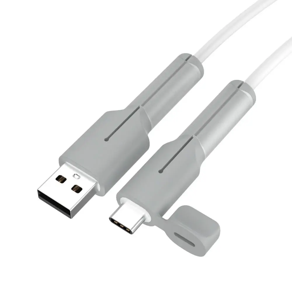 Type C Charger Cable Protector Silicone Dustproof Cover Charger Cable Protective Cap Cord Saver Data Line Silicone Cover