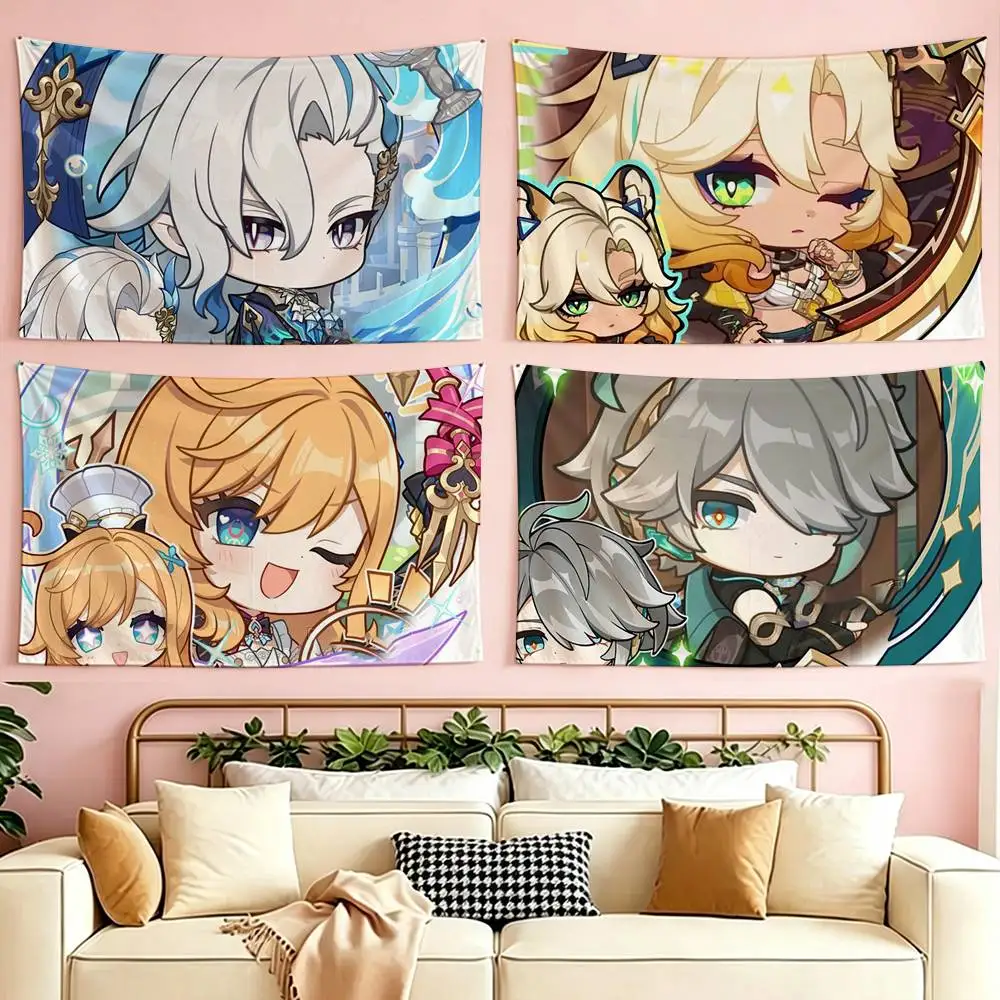 Game G-enshin I-Impac-t flag Suitable For Party Club Outdoor Interior Wall Decoration Banner Fans Gift