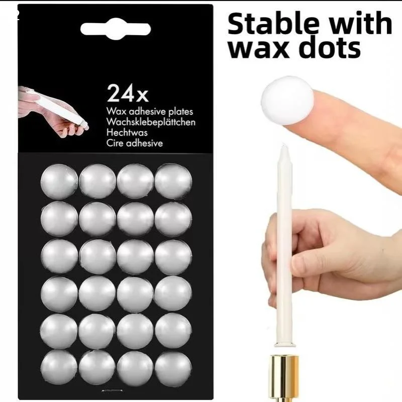 24PCS/Sheet Wax Adhesive Plates Strong Traceless Stickiness Perfect For Photo Hanging Party Wall DecorationCentury House