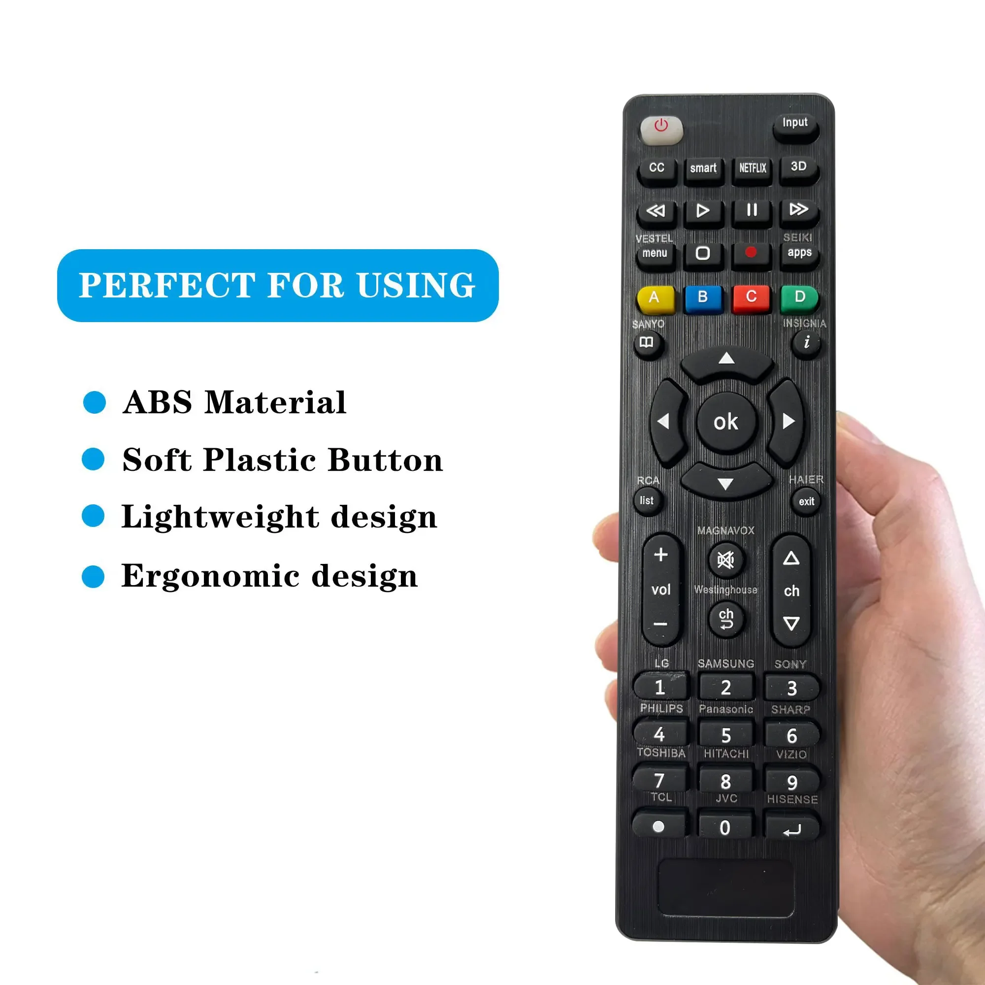 YP RCG008 Replacement Universal Remote Control for LG For Sony for Samsung for Panasonic ForToshiba For Philips No Light