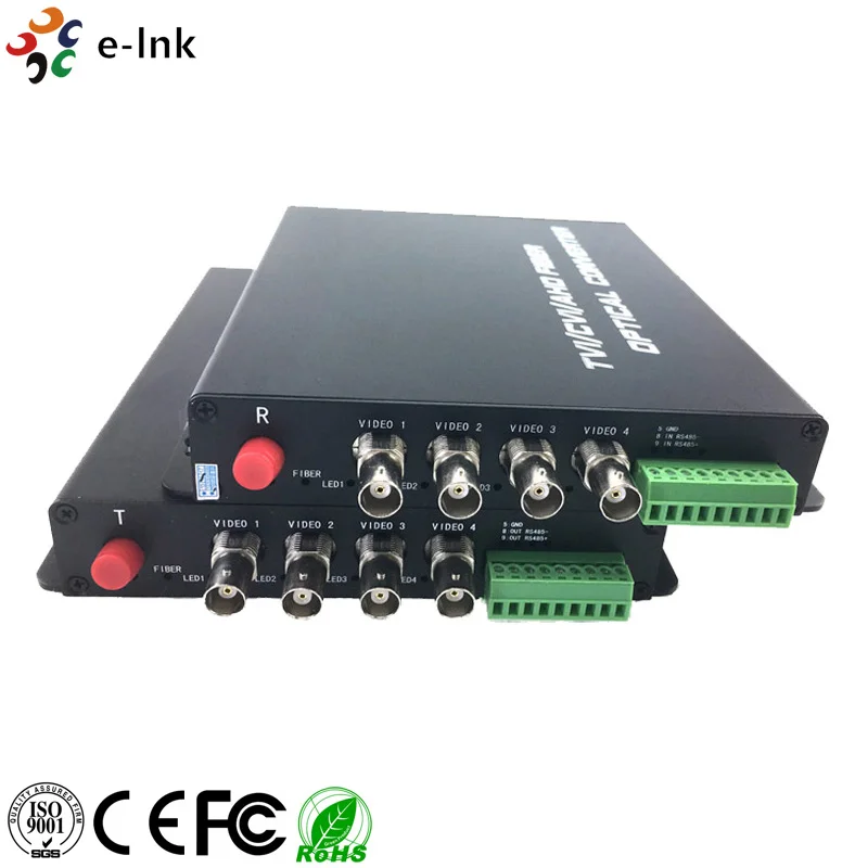 LNK-5MP-4V Series 4Ch 5MP HD-AHD/HD-CVI/HD-TVI/CVBS 4-in-1 Video Fiber Converter