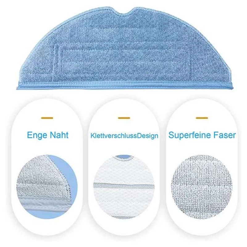 Bantalan Pembersih Pakaian Pel Serat Mikro untuk Roborock T7S T7S Plus S7 Aksesori Penyedot Debu