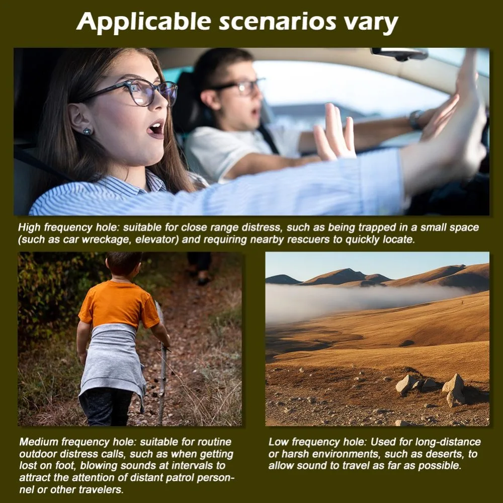 1 Pcs Safety Survival Whistle Survival Whistle Is An Essential Safety Tool For Outdoor Activities Such As Camping And Hiking