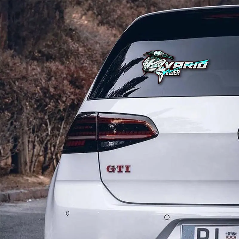 1 Buah Stiker Dekorasi Motor & Mobil Vario Rider (Futuristik) untuk Mobil, Laptop, Ponsel, Buat Kustomisasi