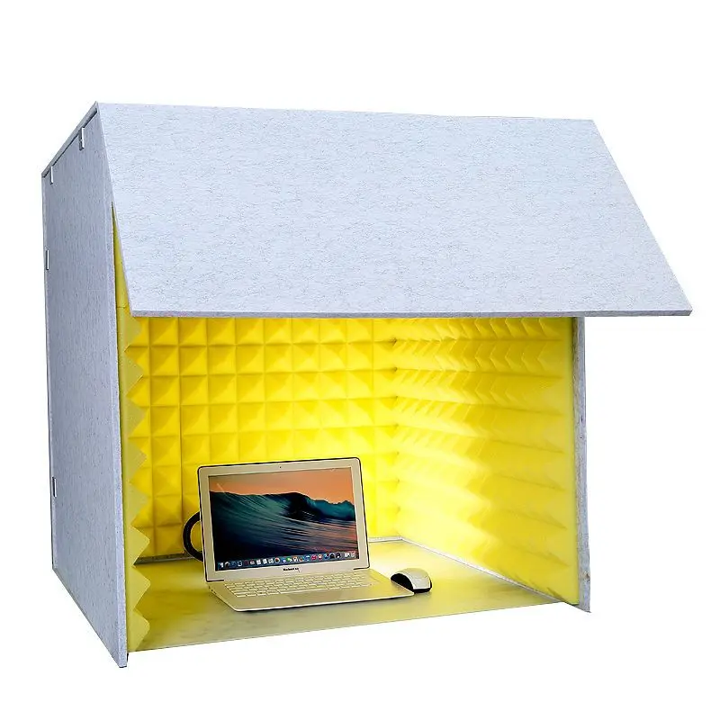 studio desktop sound insulation cover, Himalayan sound live streaming host to eliminate room mixing recording artifact simple