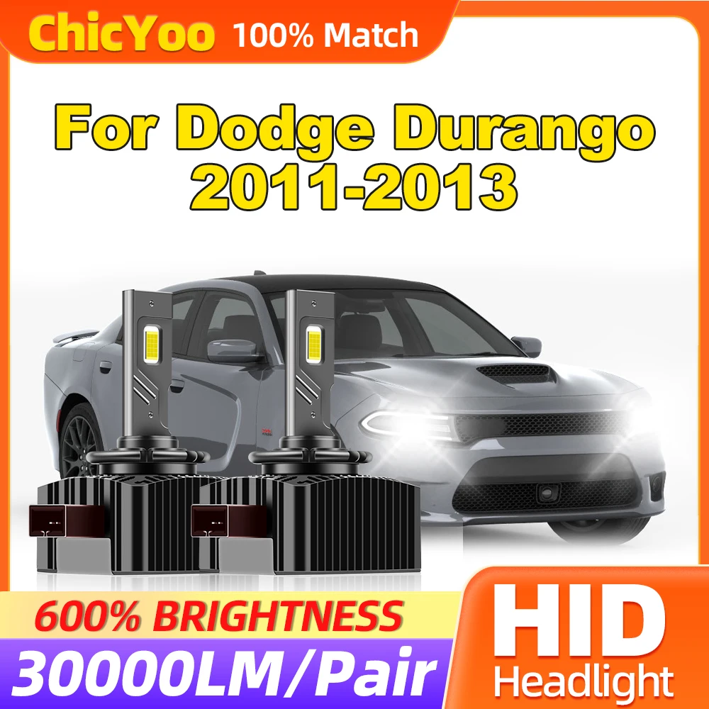 

120W Auto Headlamps 30000LM HID Xenon Headlight Bulbs 6000K White 12V LED Car Lights For Dodge Durango 2011 2012 2013