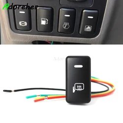 Fit For Toyota Tacoma Land Cruiser Reiz Hilux Prado 120 FJ CRUISE Car Orange LED Light Rearview Mirror Heating Button Switch