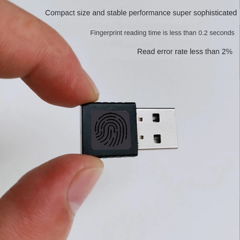 Imagem -02 - Mini Leitor de Impressão Digital Usb Dispositivo Módulo Leitor de Impressão Digital para Windows 10 11 Olá Biometria Chave de Segurança