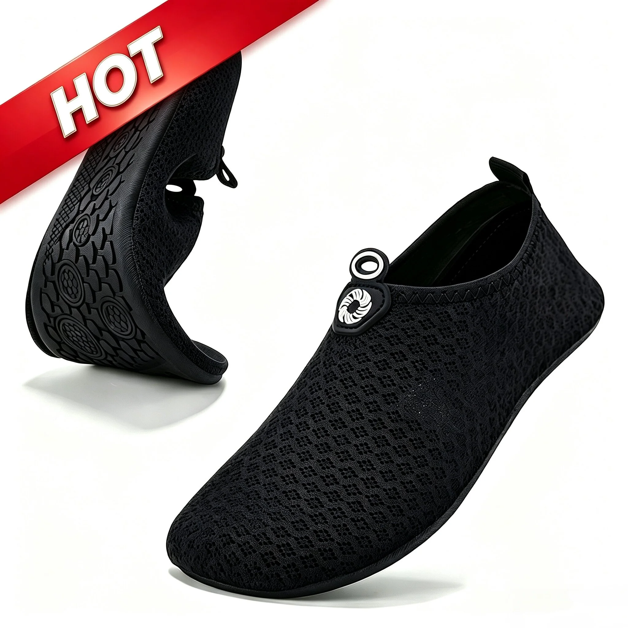 Indoor Sports Shoes for Men and Women - Skipping Rope Non-Slip Soft Sole Yoga One-Step-On Foot Sole Massaging Thin Sole Shoes Sp