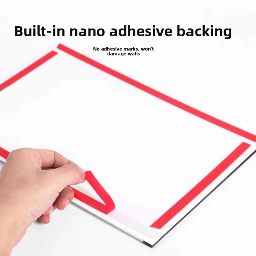 New A4/A5/A6 Acrylic Photo Frame Magnetic Wall Adhesive Acrylic Sign Holder Transparent Certificate Display Board Picture