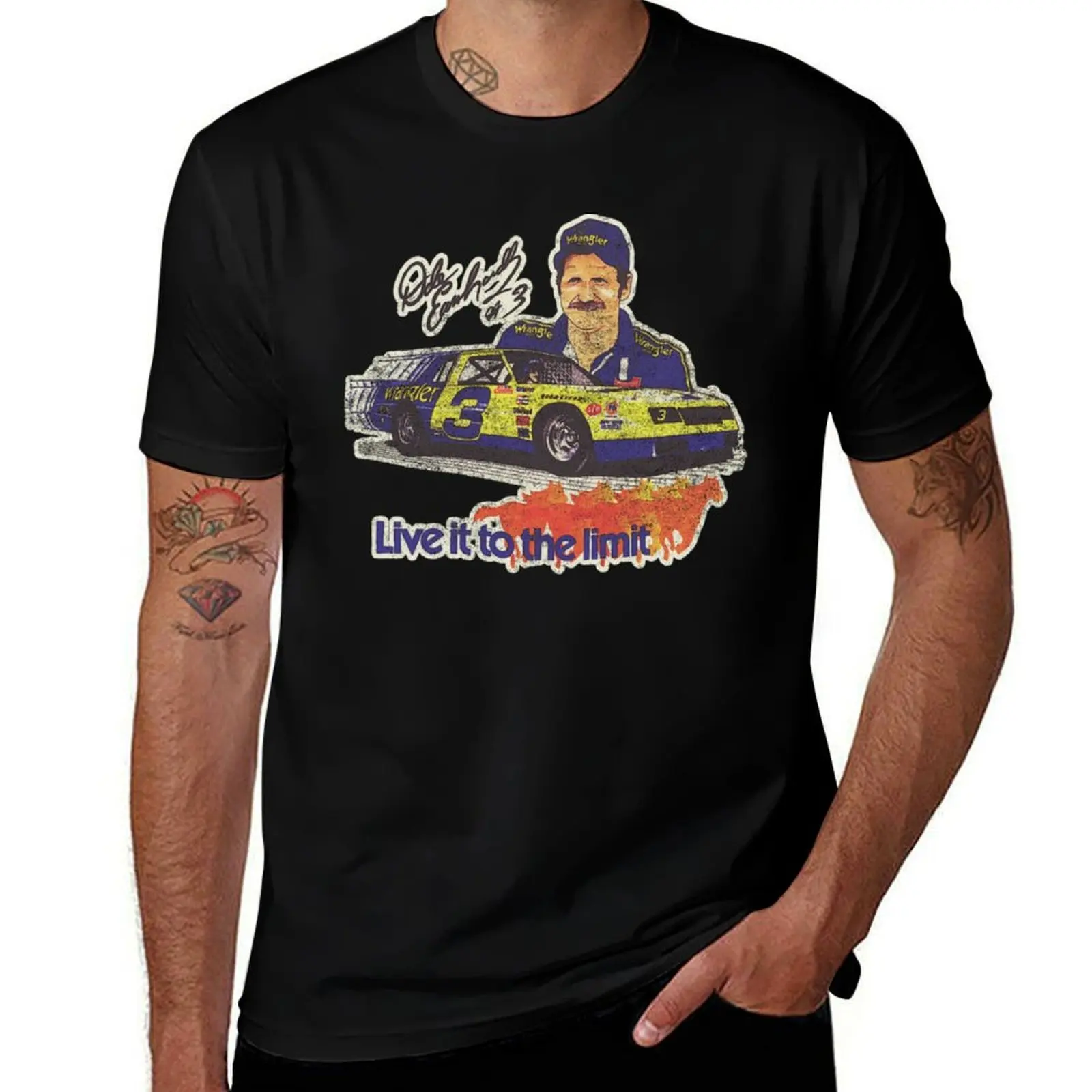 

Dale Earnhardt - Earnhardt Wrangler T-Shirt t shirts for man pack cotton t shirts for man graphic vintage T-Shirt