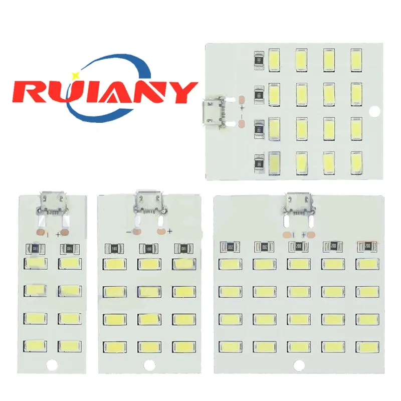 

5730 Smd 5V 430mA~470mA White Mirco Usb 5730 LED Lighting Panel USB Mobile Light Emergency Light Night Light Electronic DIY