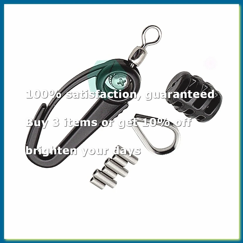 Downrigger Cable Terminator Kit Complete Set with Swivel Snaps Thimble Soft Stop Bumper Crimp Sleeves