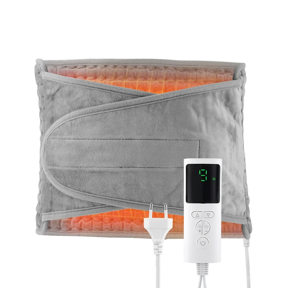 Tapis chauffant électrique pour la taille, coussin thermique chauffant, contrôle de la température pour le bureau et la maison, compresse chaude pour la taille, ceinture chauffante pour le dos, les jambes et l'abdomen