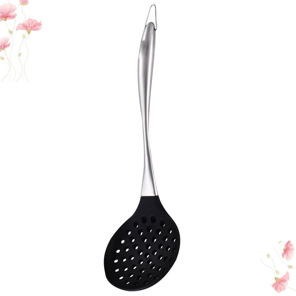 

Silicone Slotted Scoop Noodle Strainer Spoon Kitchen Gadgets Cooking Utensils Tools Strainers Food Safe Non Stick