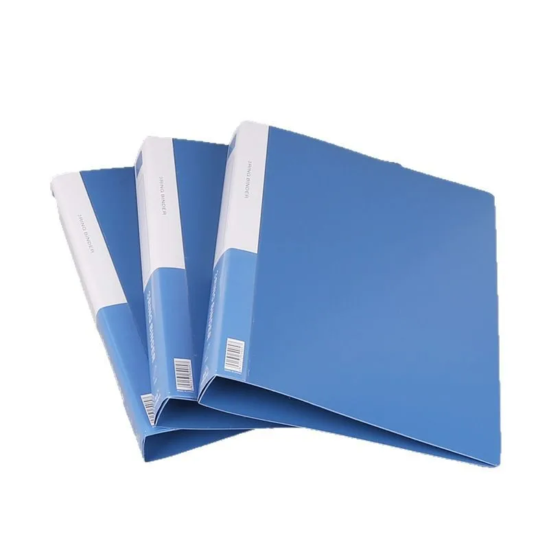 A4 3 Hole Binder Ring Folder Transparent Plastic Organizer Filing Archive Document Storage Office School Accessory