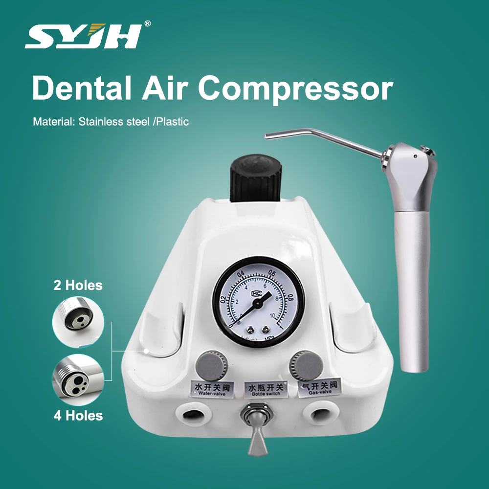 

SYJH Dental Turbine Dentist Portable Air Compressor 3 Way Syringe 2/4 Holes Handpiece Tubes Teeth Whitening Dentistry Tools