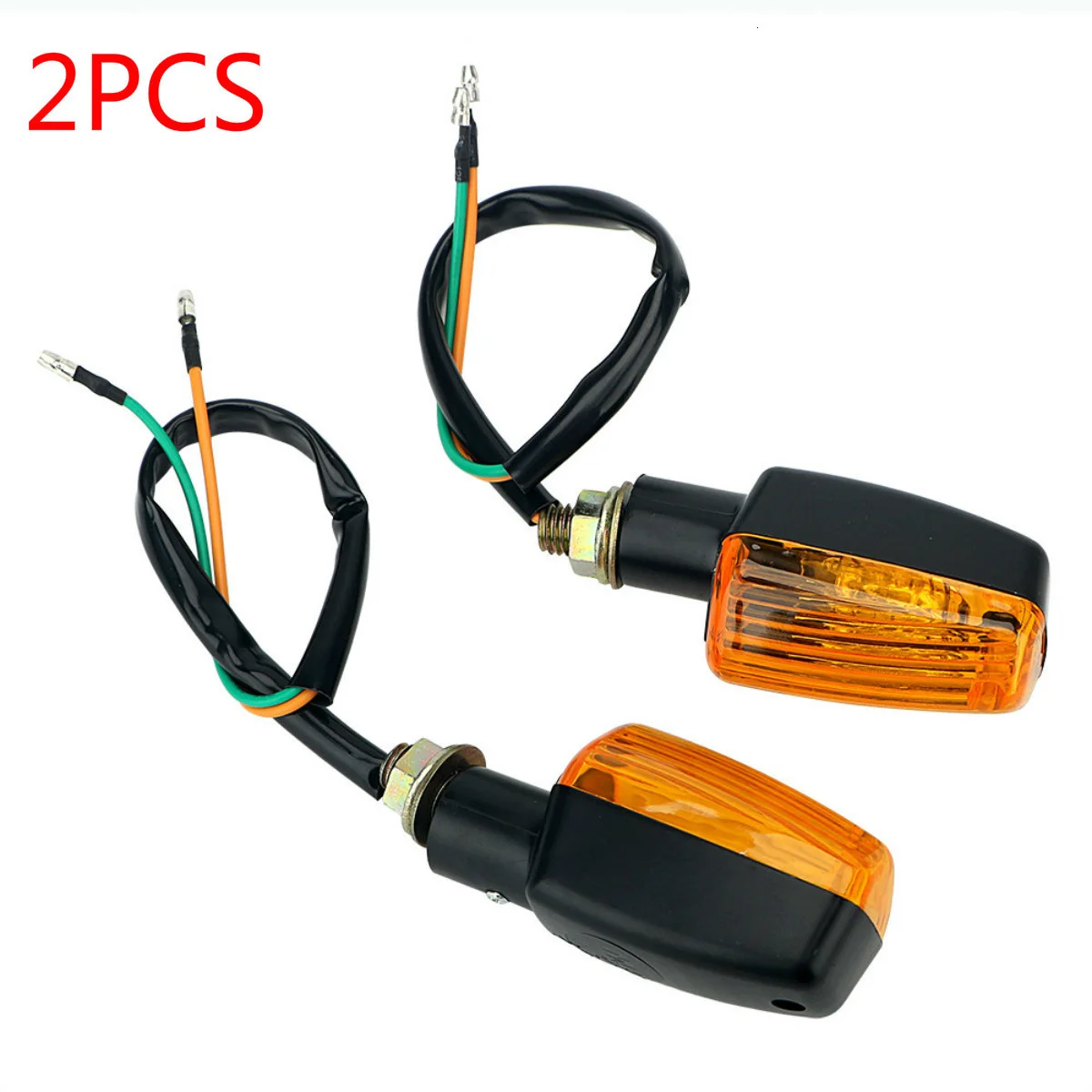 

1 Pair Motorcycle Flasher Blub Turn Signal Lamp Universal DC 12V Motorbike Indicator Light Amber Blinker Bulb 8W