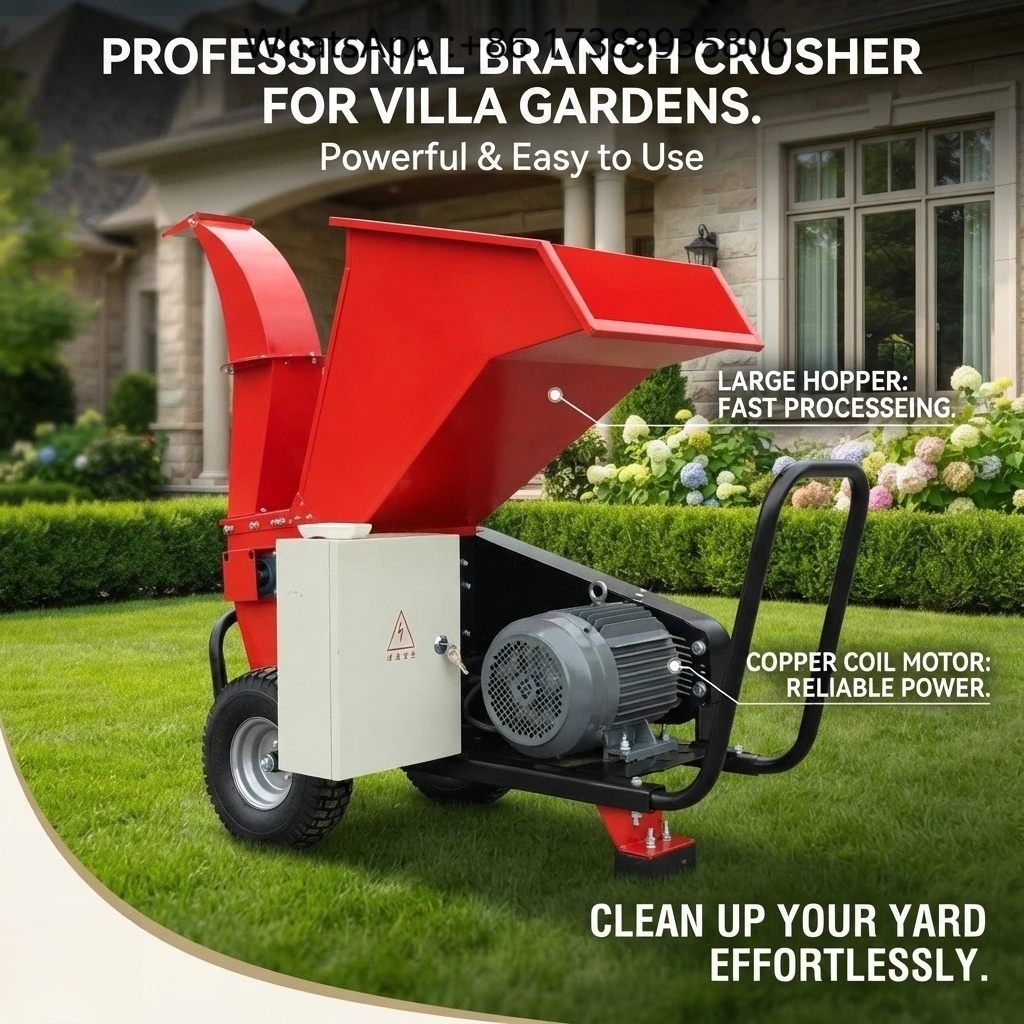 Commercial Garden Wood Chipper Machine Branch Shredder Equipment Tree Crusher for Wholesale and Retail Supply