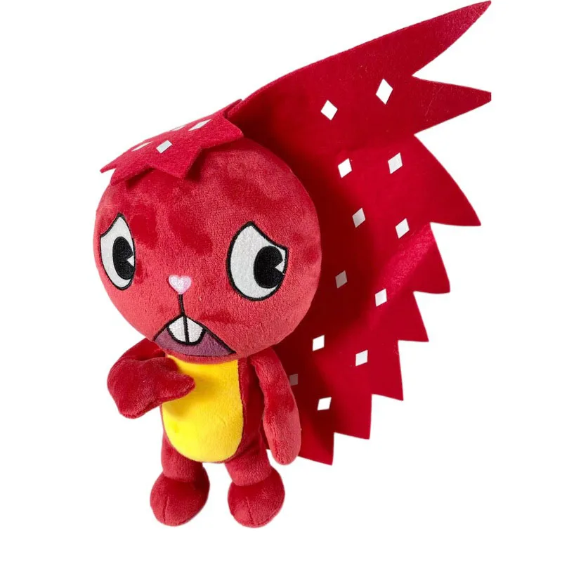 28cm HTF Happy Tree Friends Anime Happy Tree Friends Soldier Fliqpy Plush Toys Dolls Military Flipy Doll Plush Toy for Kids Gift