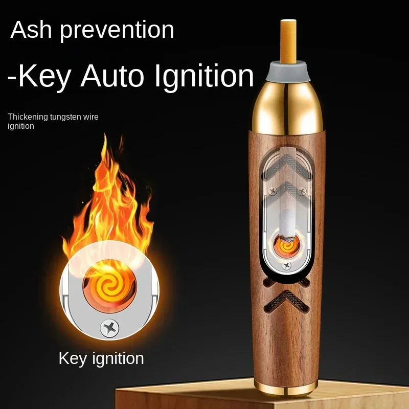 Lazy Cigarette Holder Lighter Cigarette Ash Smoking Artifact Non Bouncing Ash Circulation Cigarette Holder Car Ashtray Anti Ash