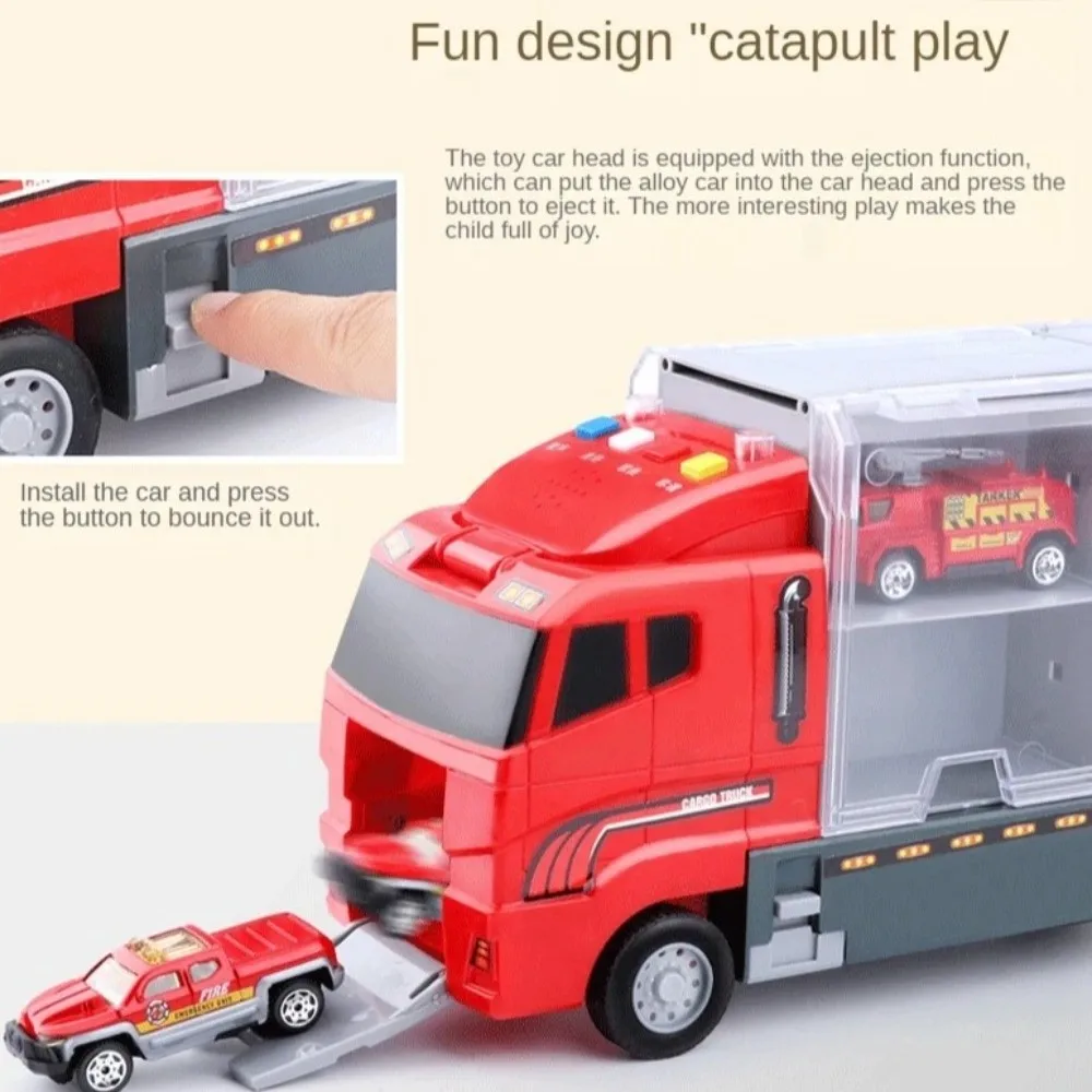 Symulacja Pojemnik Transportowy Model Ciężarówki ABS Plastik Odlewany Ciężarówka Budowlana Pojazd Samochód Zestaw Zabawek Odlewany Model Ciężarówki