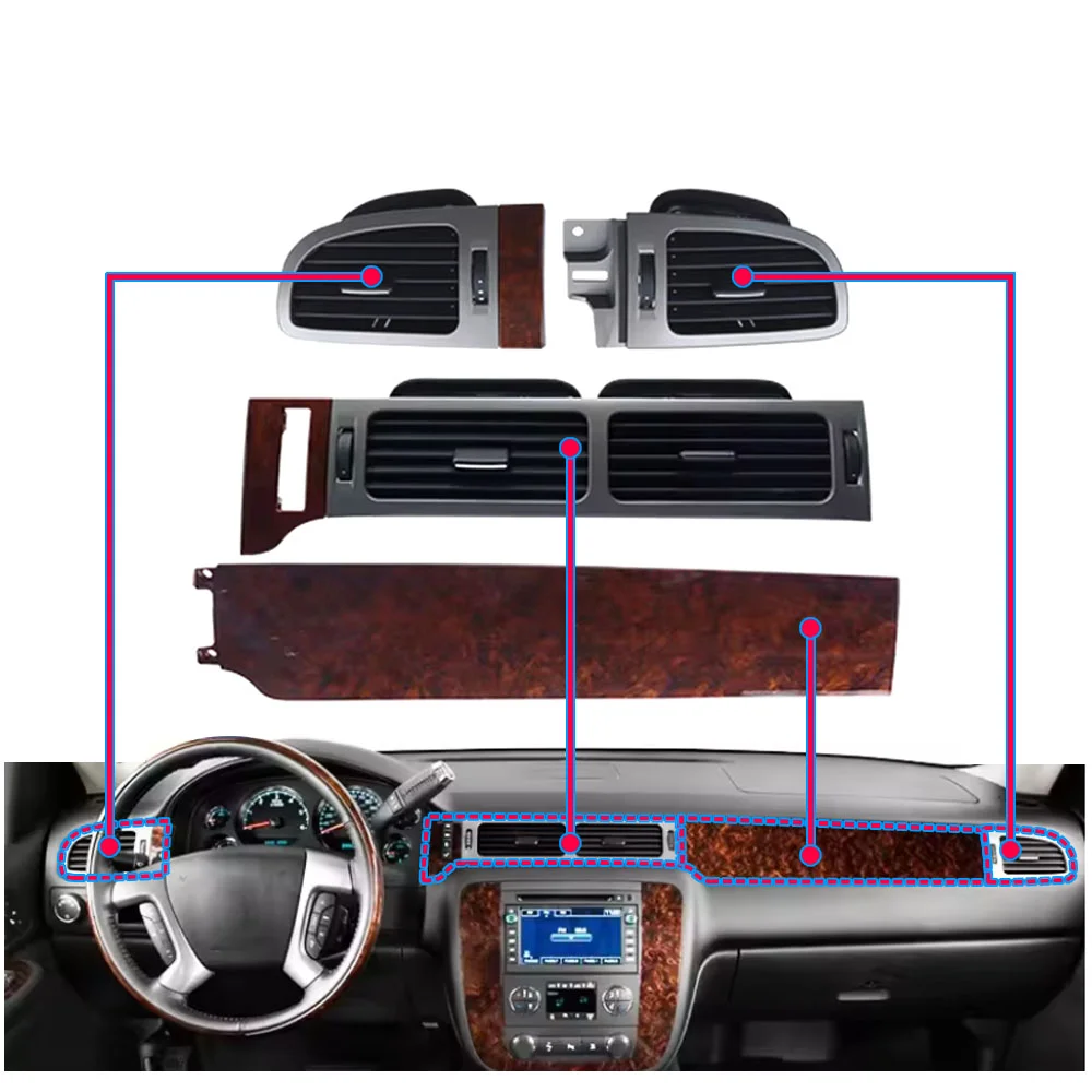 Car Accessories Dashboard - Grelha de Ventilação do Ar Condicionado
