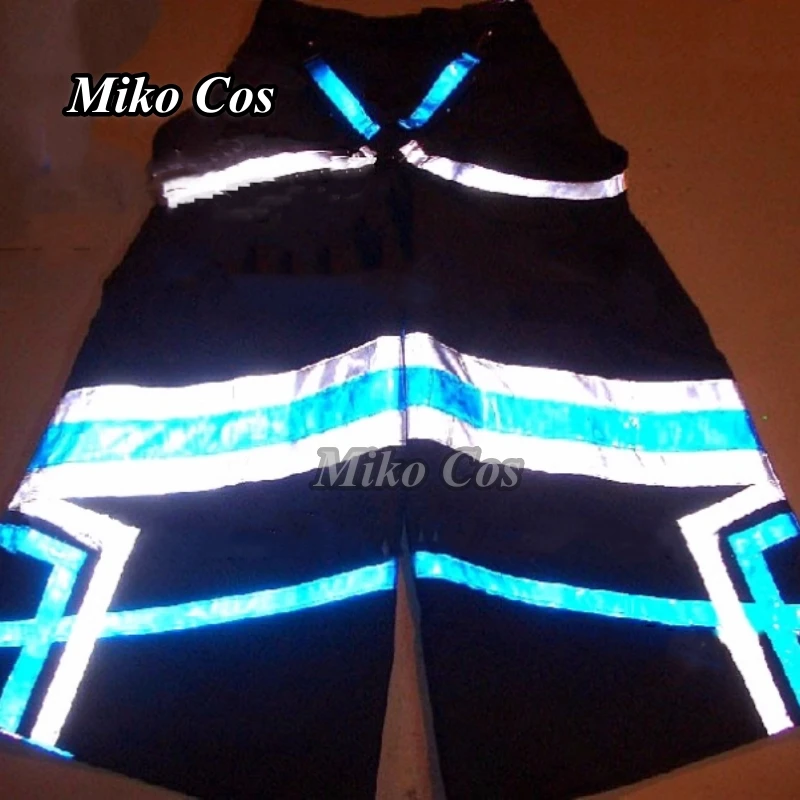 Брюки Melbourne Shuffle для танцев призраков, синий, белый цвет, светоотражающие полосы, брюки ночного видения, светящиеся брюки, уличные крутые унисекс Брюки Melbourne Shuffle для танцев призраков, синий, белый цвет, светоотражающие полосы, брюки ночного видения, светящиеся брюки, уличные крутые унисекс