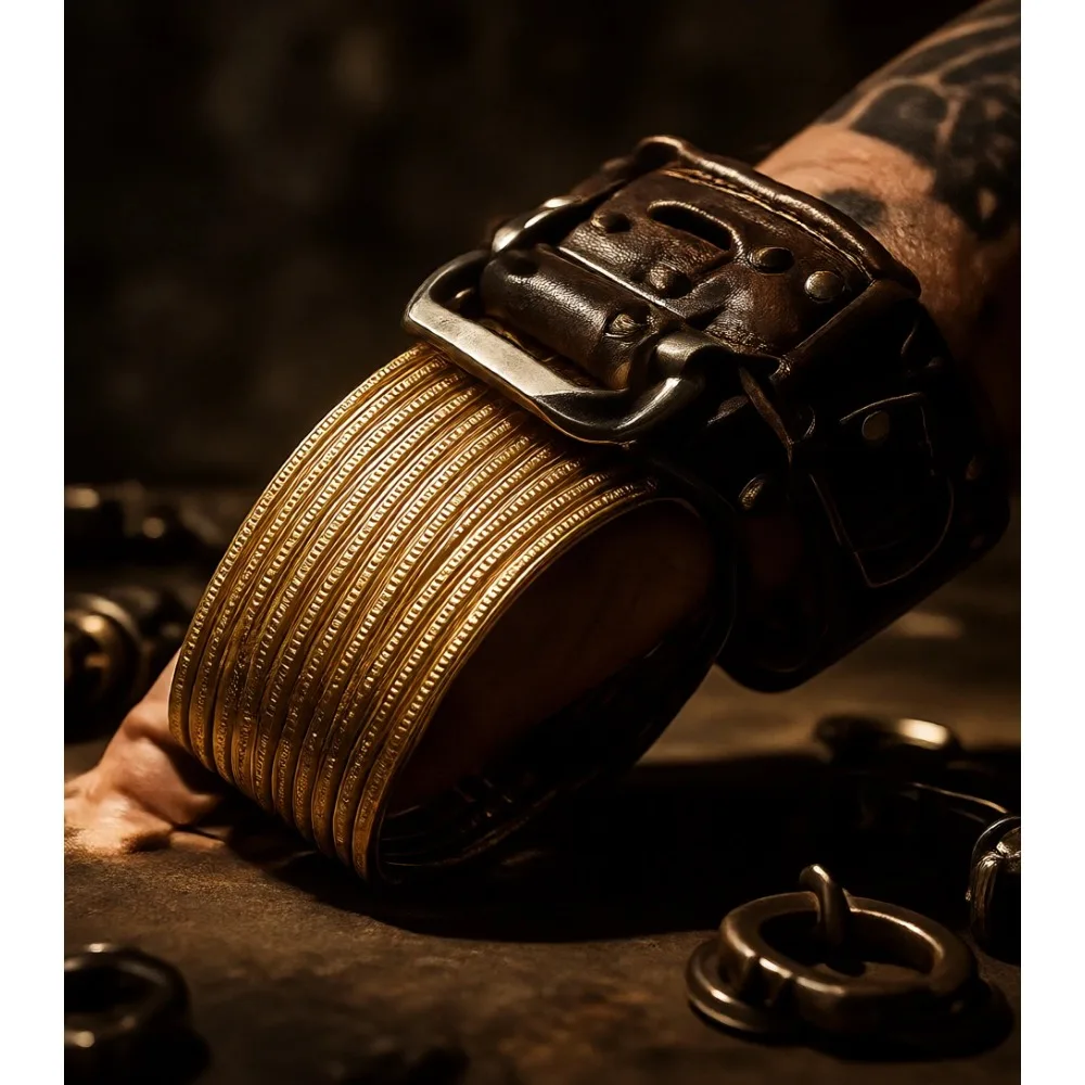 

Большие красочные индийские браслеты, набор металлических браслетов с винтажной текстурой и золотыми точками, американский размер, женский ювелирный набор