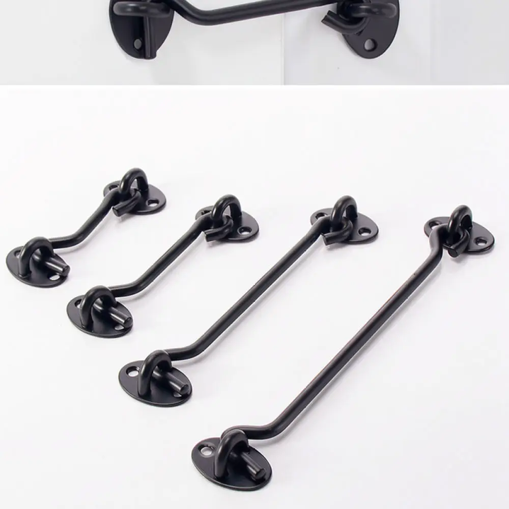 Heavy Duty Window Wind Hook Privacy Gate Lock Stainless Steel Silent Catch For Sliding Doors Security Fixation Hardware