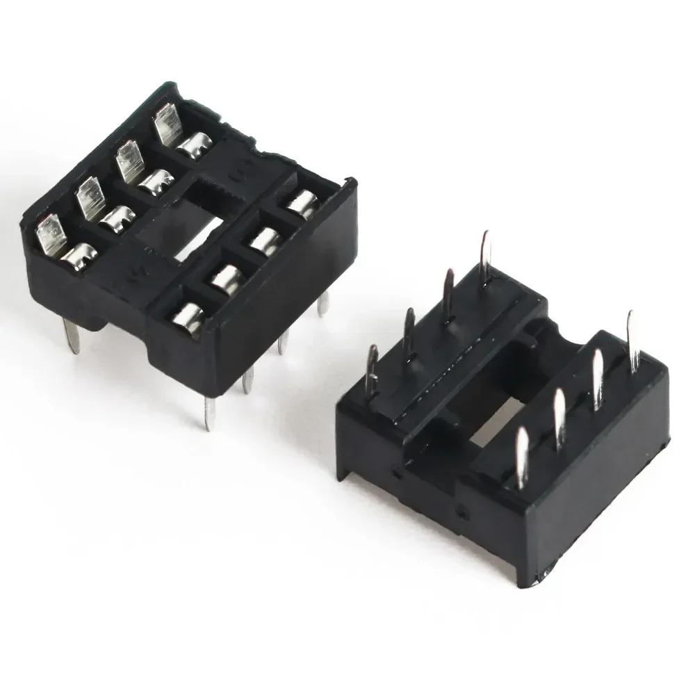 10PCS / 20PCS DIP-8 IC Sockets 8 Pin 8DIP 8 DIP 2.54MM Adapter Solder Type Integrated Circuit IC Sockets