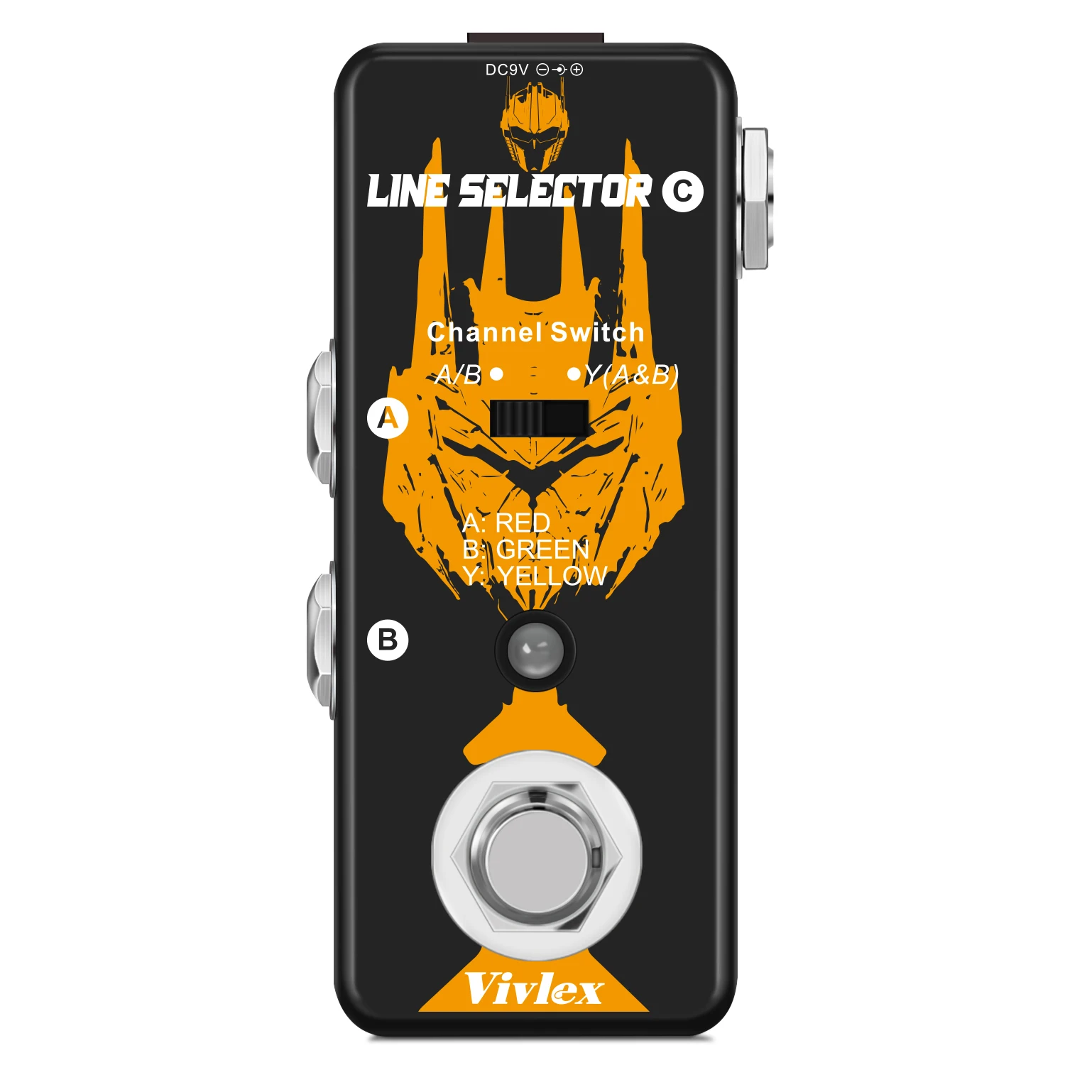 

Guitar Pedals ABY Box Line Selector AB / Y Channel Switch Mini Guitar Effect Pedal Transmission AMP Bypass Metal Shell Black