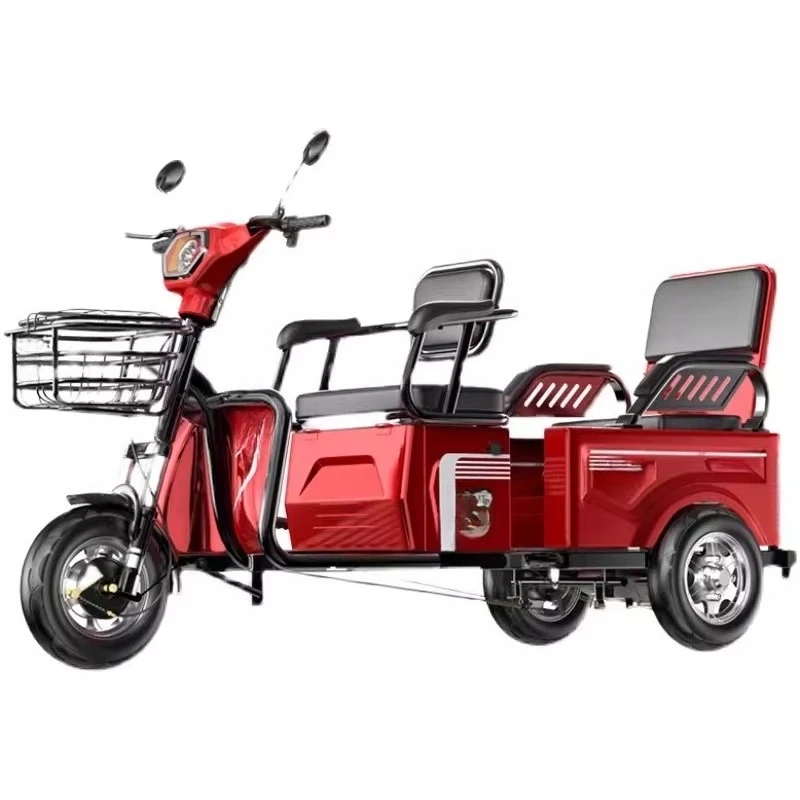 

Электрический трицикл, скутер, для перевозки и вывоза детей, двухцелевой (пассажирский и грузовой), электромобиль на аккумуляторах