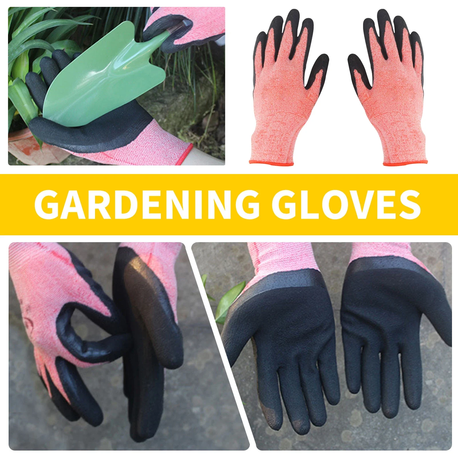 1/2 Pair Garden Gloves For Women And Men Breathable For Outdoor Gardening Working Fishing Weeding Digging Seeding Planting