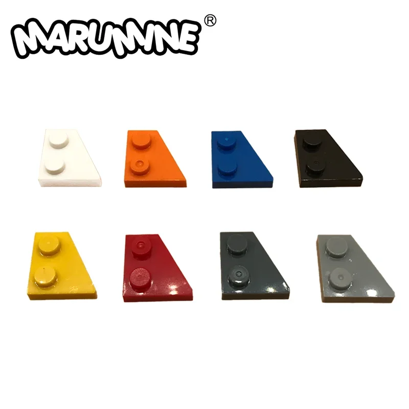 MARUMINE 2x2 Trapezoidal Right Wing Building Block Accessories 20PCS Compatible 24307 MOC Assembly Parts Puzzle Child Toy