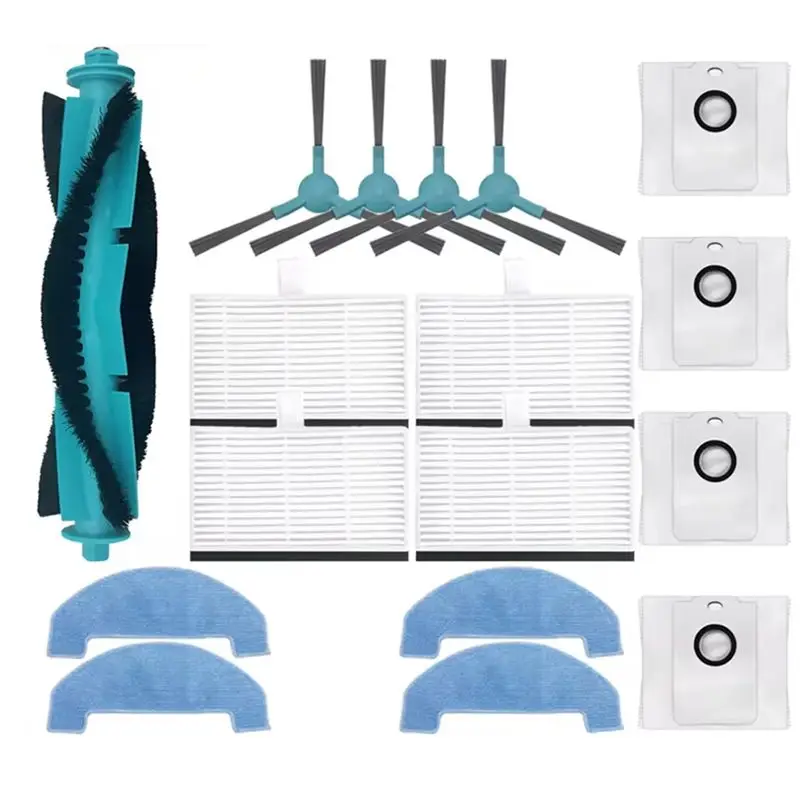 

ABBK-Main Side Brush HEPA Filter Mops Dust Bag For Conga 2499 Ultra Home Advanced / Smartgyro R80 Vacuum Cleaner