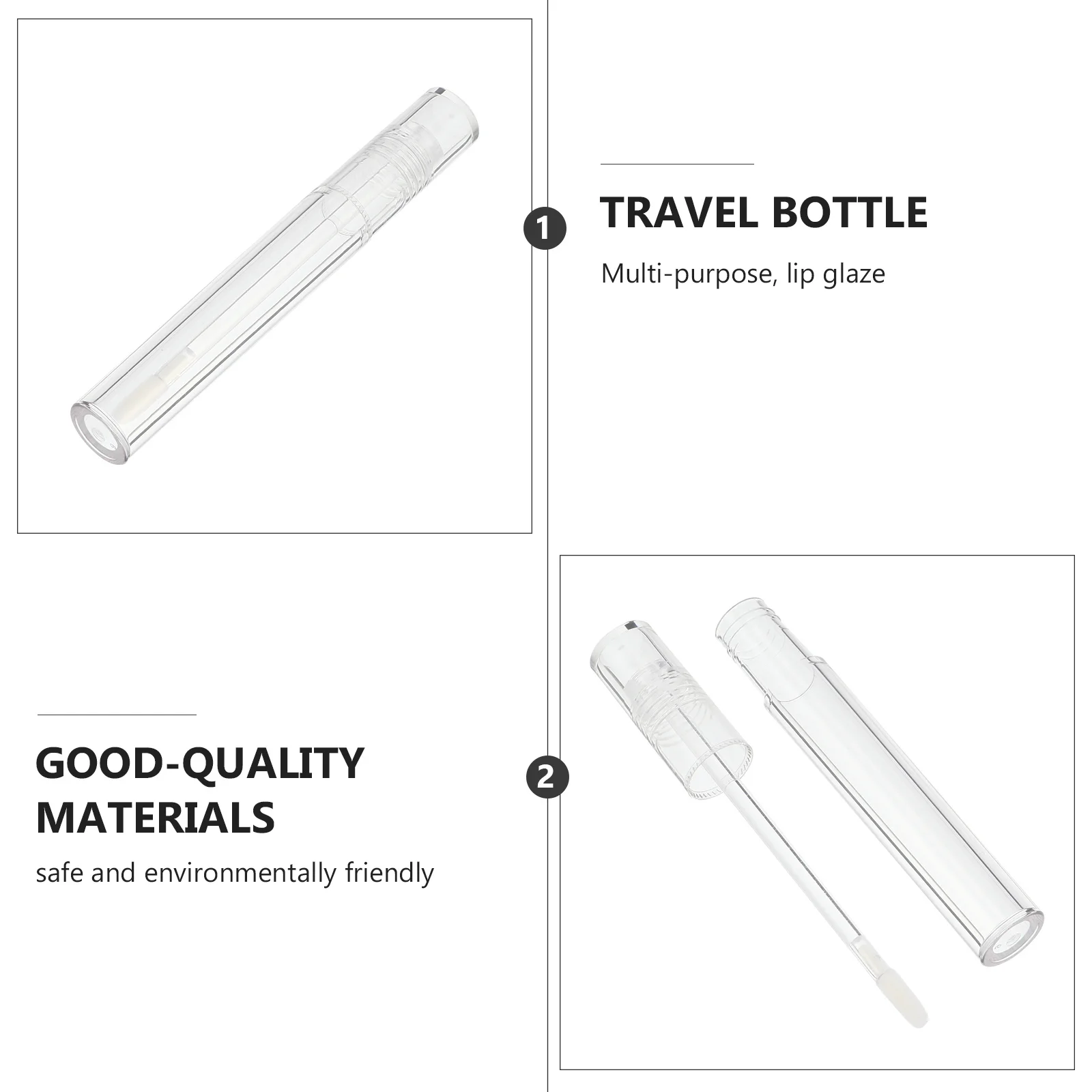 15 ชิ้นหลอดใสเปล่าสำหรับ DIY ผสมสีลิปสติก ขวดลิปบาล์มพกพา สำหรับผู้หญิงและเด็กผู้หญิง อุปกรณ์แต่งหน้า