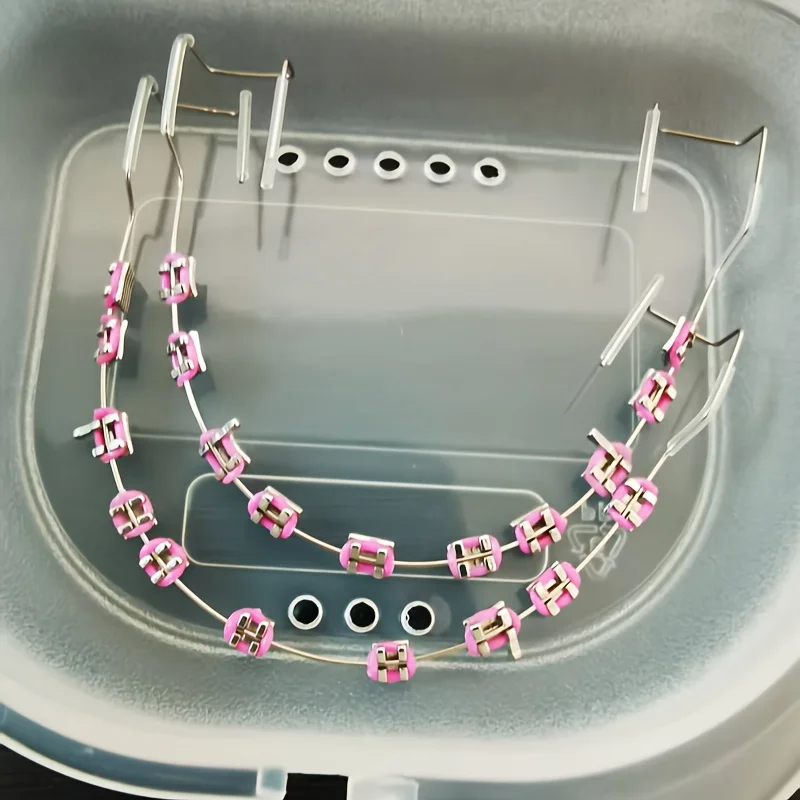 

Лидер продаж, красочный декор для зубов, поддельные брекеты с зажимами-1 пара принадлежностей для ролевых игр, вечеринок