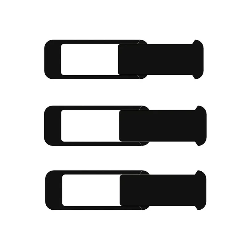Cubierta de cámara web con imán deslizante, cubierta de plástico para tableta, Web, portátil, Pc, cámara, lente de teléfono móvil, pegatina de privacidad, 2/4 Uds.