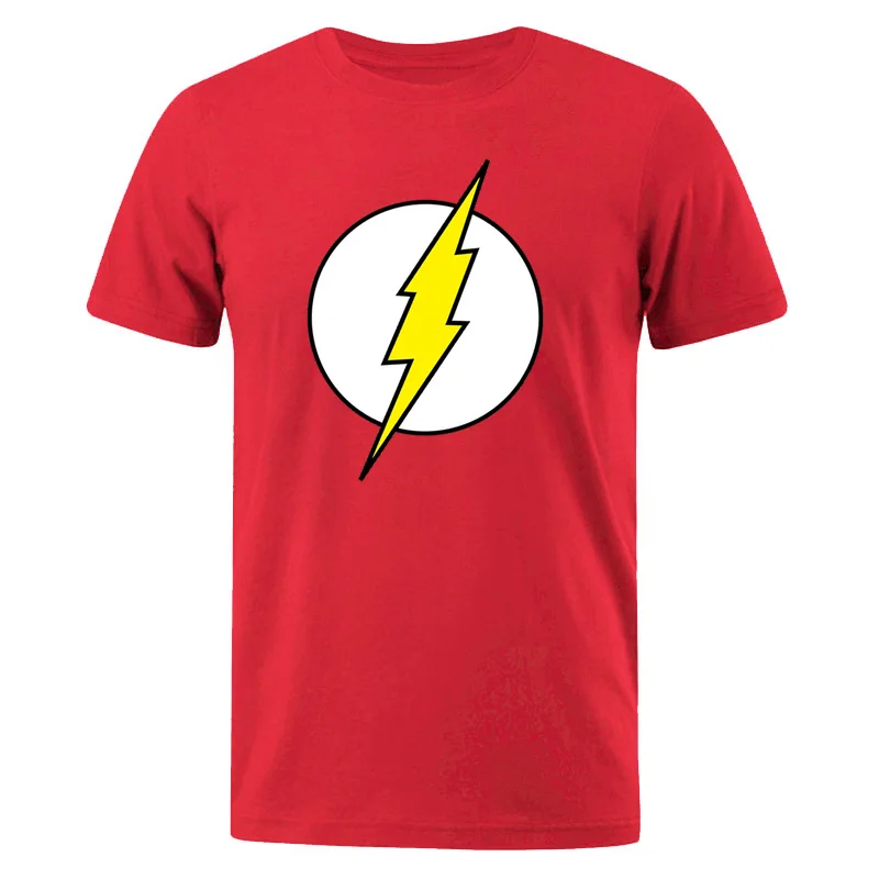 The BIG BANG Theory T-SHIRT The lightning Print Men T Shirts Hot Sale Casual Tee Shirt Cotton Clothing Plus Size 3XL