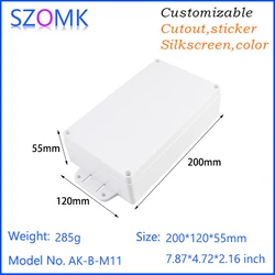 200*120*55mm Small Wall Mount Waterproof Case Outdoor Electronic Szmok Plastic Enclosure Manufacturing Of Enclosures
